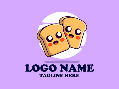 Cute Bread bread logodesigner