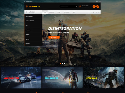 Mate - Game & Entertainment Shopify 2.0 Theme dropshipping envato gaming website shopify shopify expert shopify store shopify template shopify theme themeforest web design website design