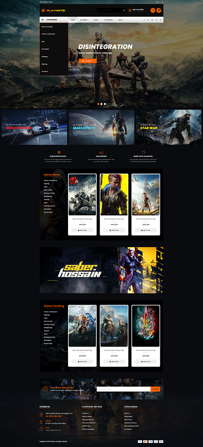 Mate - Game & Entertainment Shopify 2.0 Theme dropshipping envato gaming website shopify shopify expert shopify store shopify template shopify theme themeforest web design website design