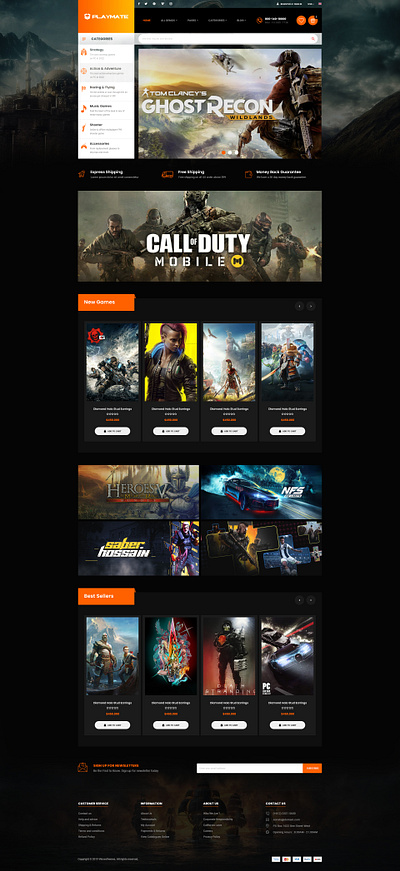 Mate - Game & Entertainment Shopify 2.0 Theme dropshipping envato gaming website shopify shopify expert shopify store shopify template shopify theme themeforest ux ui web design web designer website design