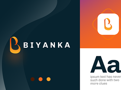 BIYANKA Branding/Logo ai branding chatgpt colors design designer developer logo mansoorgull trend typography ui ux