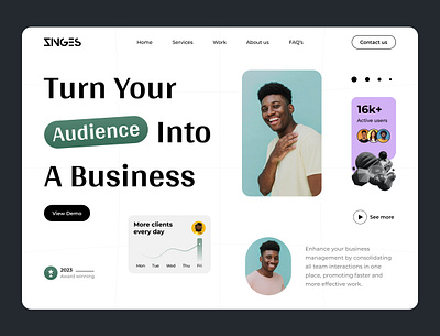 Zinges - Business Management branding business charts design figma graphic design growth illustration logo management profit ui ux vector web website