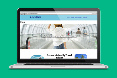 Elementor Travel Blog Webpage blog cms elementor travel web design website wordpress