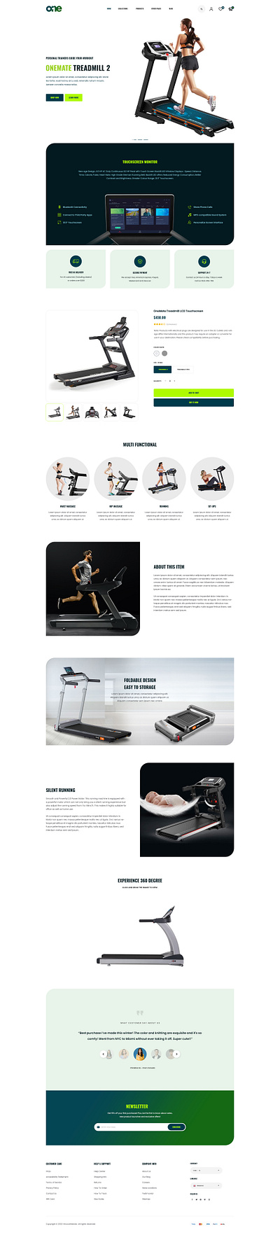 Mate - Single Product - Treadmill Shopify Theme design dropshipping envato landing page shopify shopify store shopify template shopify theme single product themeforest treadmill website web design web designer website design