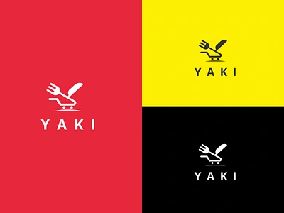 Yaki Food Logo | Food Logo | Restaurants Logo Design by graphio app brand design branding cafe cafe logo chef chinese food chinese yaki food design food logo graphic design graphio japan food logo logo restaurants logo spoon yaki food yaki food logo yaki food love logo yaki lover