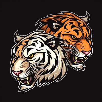 Tiger animal brand branding company design elegant illustration logo vector