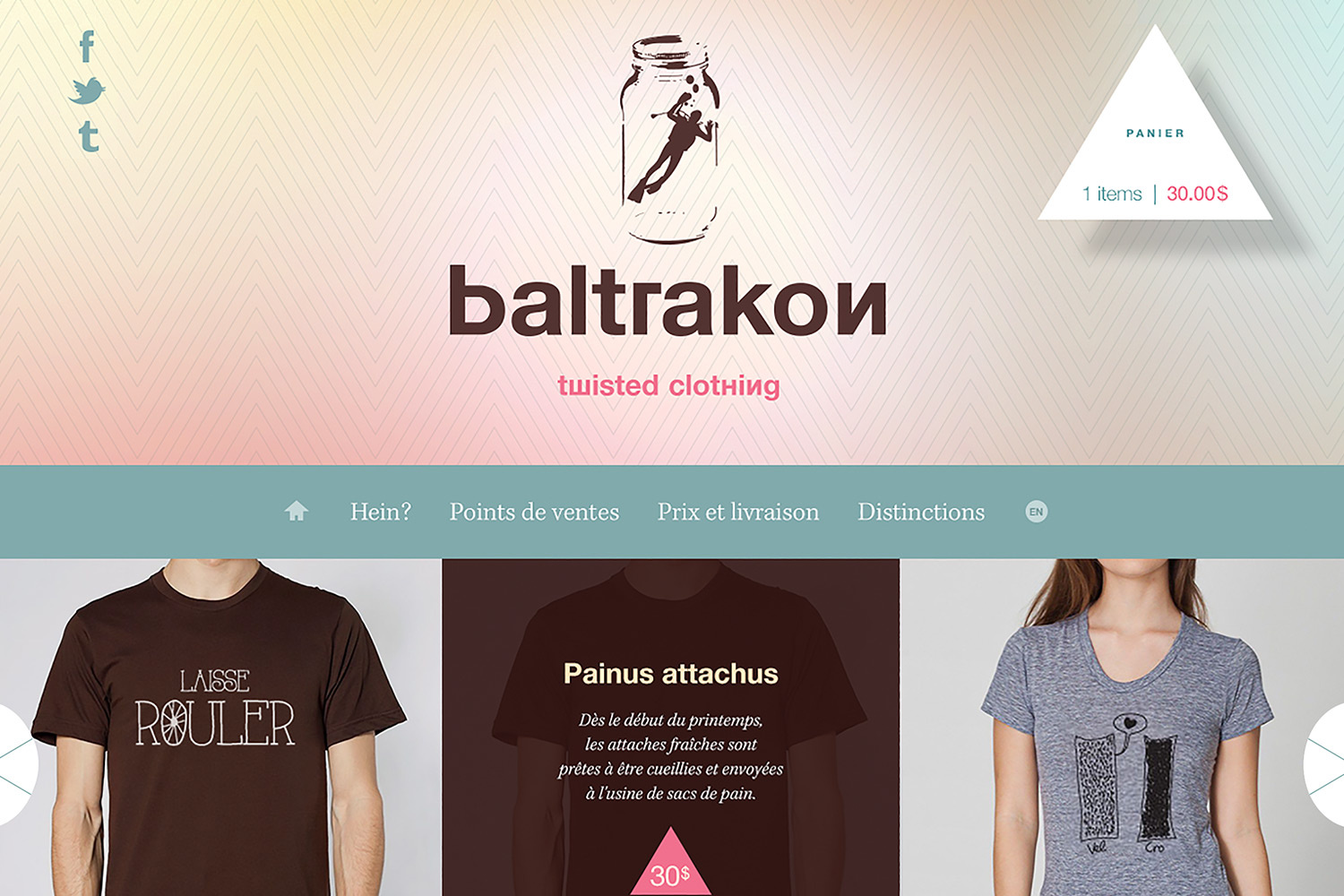 Baltrakon — Website art direction typogaphy ui ux
