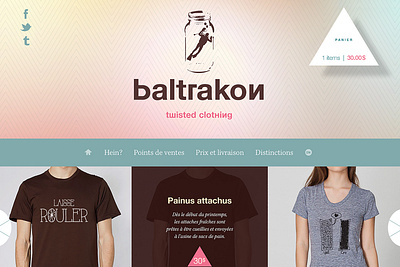 Baltrakon — Website art direction typogaphy ui ux