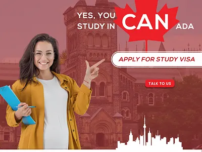 Study Canada Flyer Design design flyer graphic design social media post