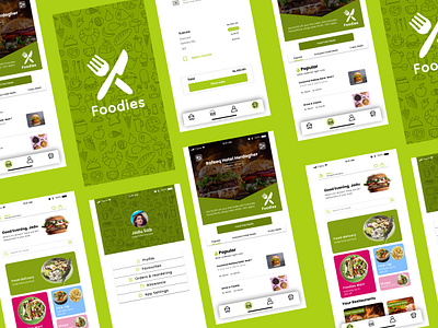 Foodies | Food App UI design | Figma Design figma figma design food app food app ui design food panda graphic design ui uiux ux