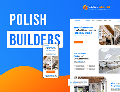 Polish Builders | Web Platform builders design landing page polish builders ui ux web design website
