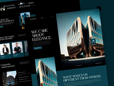 Real Estate Website Design | Landing Page UI apartement flamekast homepage landing landing page landingpage properties property website real estate agency real estate agents real estate website residence site uiux web page web site webdesign website