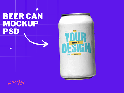 Crafted Brilliance: Beer Can Mockup that Pours Perfection beer can download free mockup freebie freebies graphic design mockup mockups