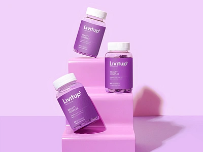 Livitup | supplements packaging design bottle brand identity branding can complex design detox health label logo nutrition packaging packaging design pills pouch supplement symbol vitamins wellness women