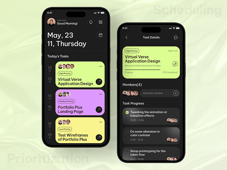 Task & Project Management App Design by MQoS UI/UX for MultiQoS on Dribbble