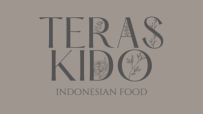 Teras Kido - Indonesian Food branding design graphic design gray graylogo grey illustration indonesian indonesianfood logo vector