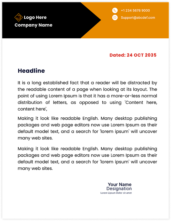 Letter Pad Design by Muhammad Amir Farhan on Dribbble