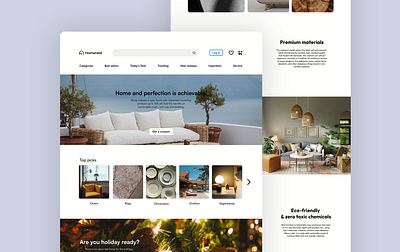 Furniture/Interior design company website design app design design figma illustrator logo mobile design photoshop ui web design