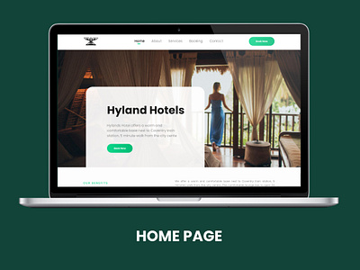 Hylands Hotel Website ui design branding design graphic design graphics illustration logo ui uiux vector web