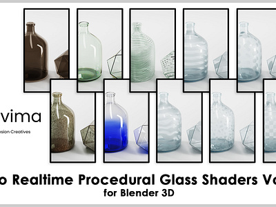 7 Pro Glass Procedural Shaders Vol.01 visualization tools