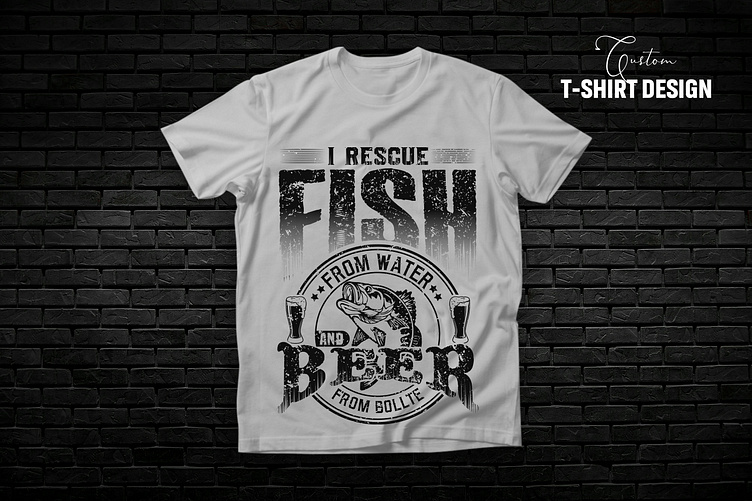 Vintage Fishing T-shirt Design Graphic by retrotshirt · Creative