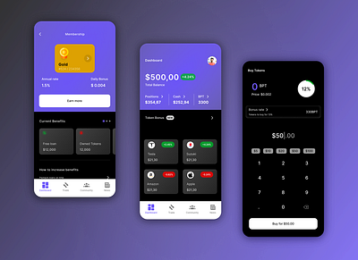 Mobile financial app app design branding dailyui design graphic design illustration logo ui ui design uiux