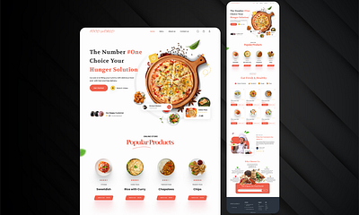 Restaurant and Food Website behance design designinspiration dribbble graphic design ui uidesign ux uxdesign webdesign