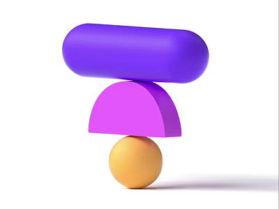 Tothem 3D Animation 3d animation balance brand branding colors design friendly fun logo logo design motion motion graphics shapes simple trendy
