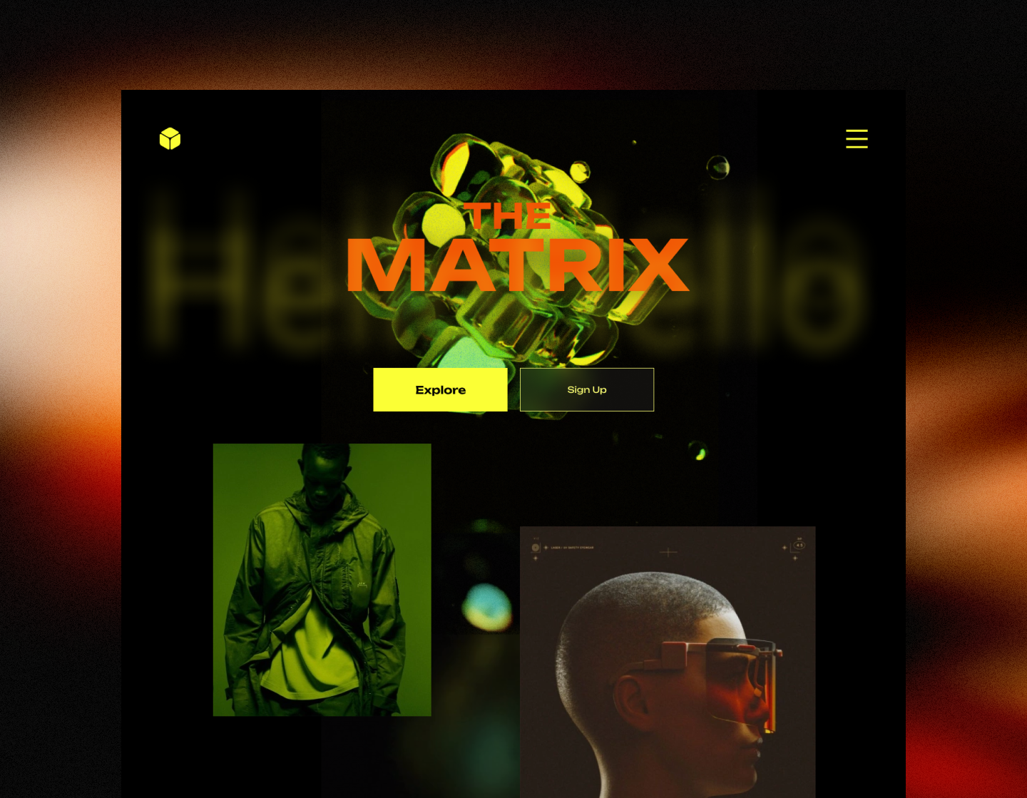 The Website Concept 3d animation concept cyberpunk ui website