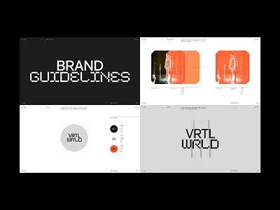 Brand identity VRTL WRLD™ brand brand guidelines brand identity branding grid guidelines logo logotype typography visual guidelines visual identity website