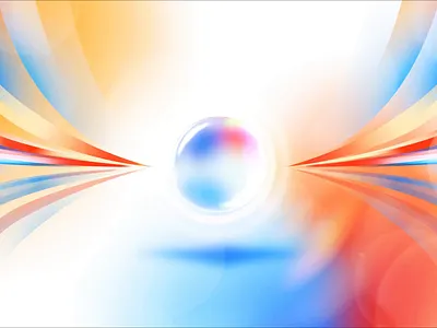 Behind the light | Wonderbloom 2d animation abstract abstract animation animation ball bright bright colors circle color color circle geometry illustration light light tunnel motion animation motion design motion graphics shapes tunnel wave