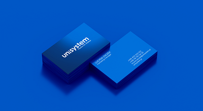 Passion for displays blue brand branding business card card design gradient id identity logo logotype technology