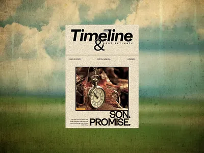 Project Timeline Proposal Cover creative direction design graphic design minimal newspaper product design proposal template ui uidesign uiux user interface design vintage