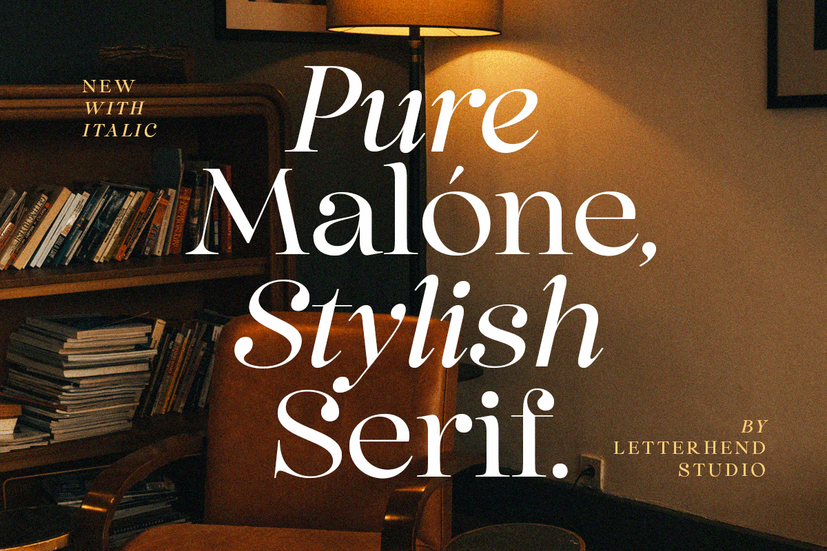 Pure Malone – Stylish Serif freebies movement