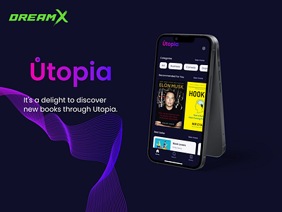 Utopia [Education] android app dark theme design dreamx edtech education educational app illustration ios iphone light theme mobile mobile app mobile app design reading app ui ui design ux ux design