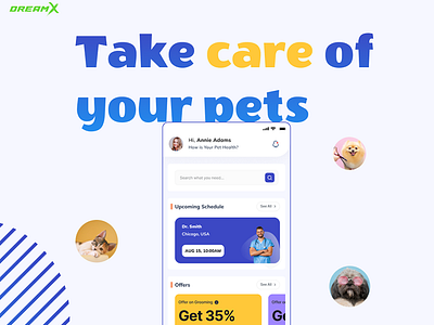 VetPet [Healthcare] animal app app design dreamx figma healthcare healthcare app illustration medical medical app mobile mobile app mobile app design pet app startup startups ui ui design ux ux design