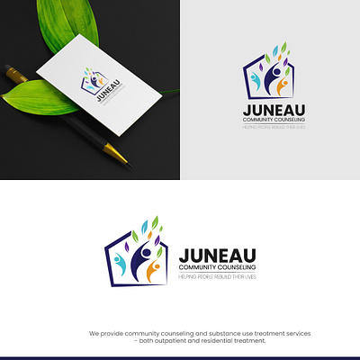JUNEAU Logo Design (Unused Concept) branding community community con communityconsultant consultant consultant logo design graphic design graphicsdesign home logo illustration logo logo design logodesign social