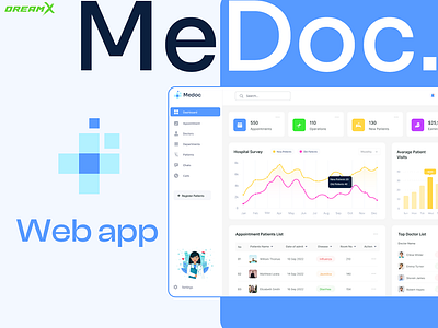 MeDoc [Healthcare] app crm crm system dashboar design dreamx healthcare healthcare app hospital app illustration interface medical medical app ui ui design ux ux design web web app web design