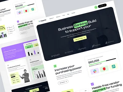 Fintech Website Ui Design: Clean and Minimalist Interface bank credit finance financial financial app fintech fintech app homepage landing page money payment ui design web web designer web finance web page website website ui