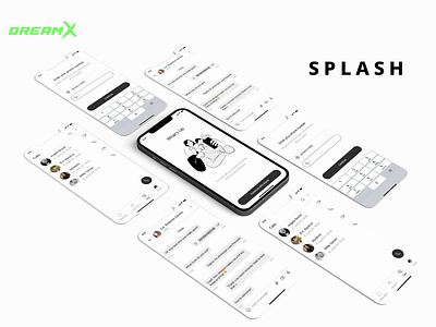 Splash [Messenger] android app design dreamx figma illustration ios iphone light theme messenger mobile mobile app mobile app design prototype startup ui ui design ux ux design web design