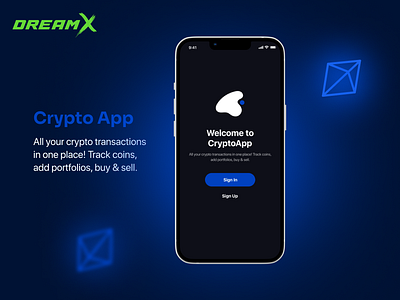 CryptoApp [Crypto] app crypto crypto app design dreamx figma finance finance app fintech fintech app illustration mobile mobile app mobile app design startup ui ui design ux ux design web design