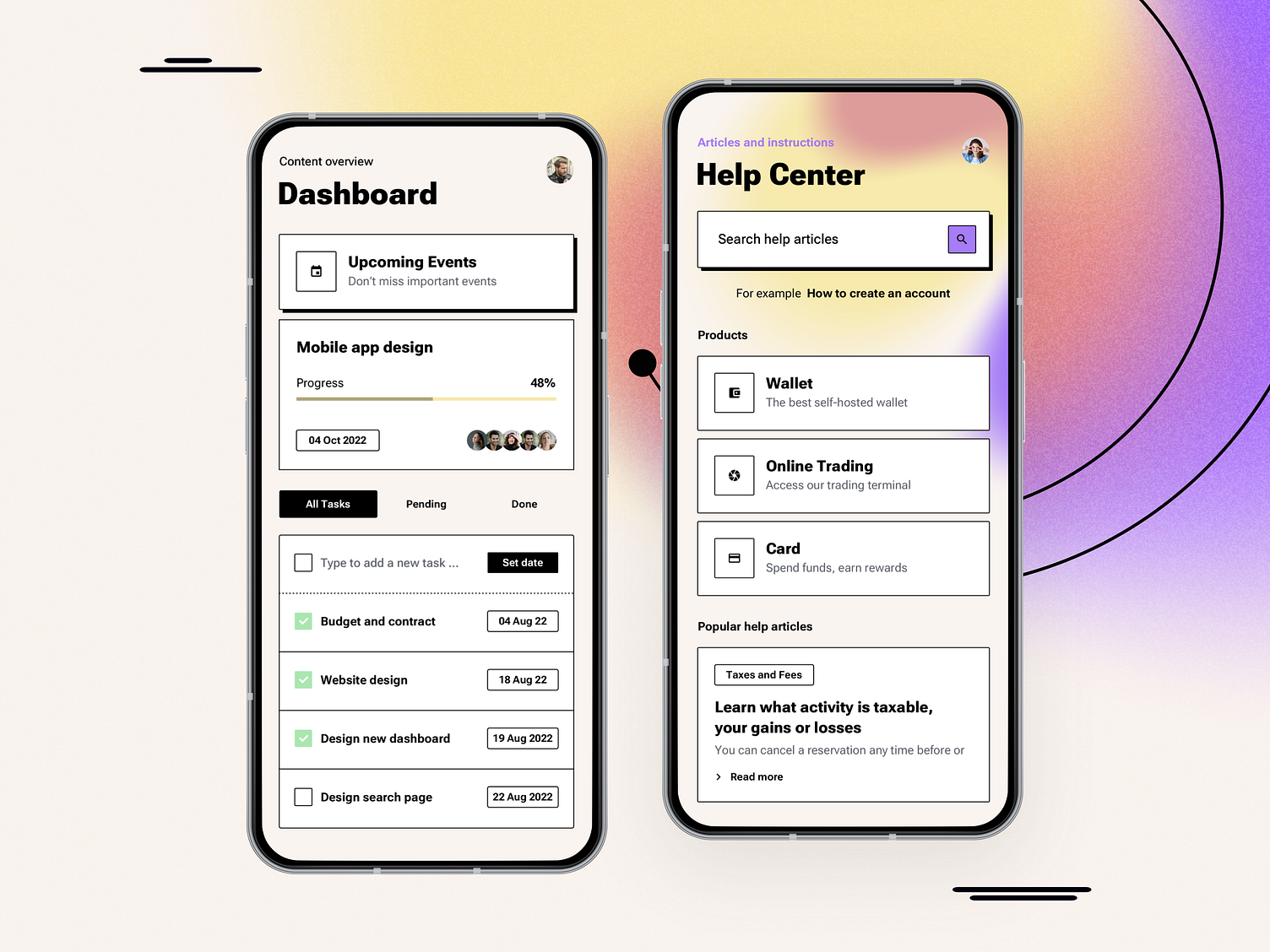 Neo Brutalism SaaS Dashboard App by WhiteUI.Store on Dribbble