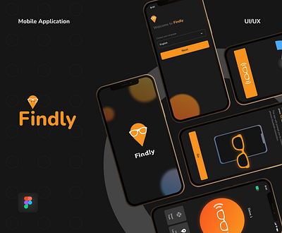 Findly App android app bluetooth branding design figma illustration ios app iot location logo mobile app product design tracker tracking ui ui design uiux user experience user interface vector