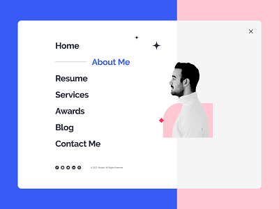 Website Navigation bar design graphic design menu navbar navigation navigationbar personal popup portfolio resume ui uiux website