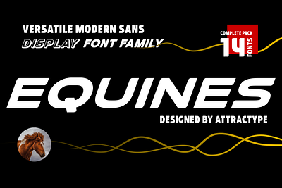 Equines - Versatile Display Font Family banner progressive