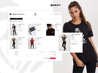 Diverse Extreme Team - DAKAR series ecommerce black cart dakar ecommerce extreme extreme sport fashion minimalistic product red shop store summary white