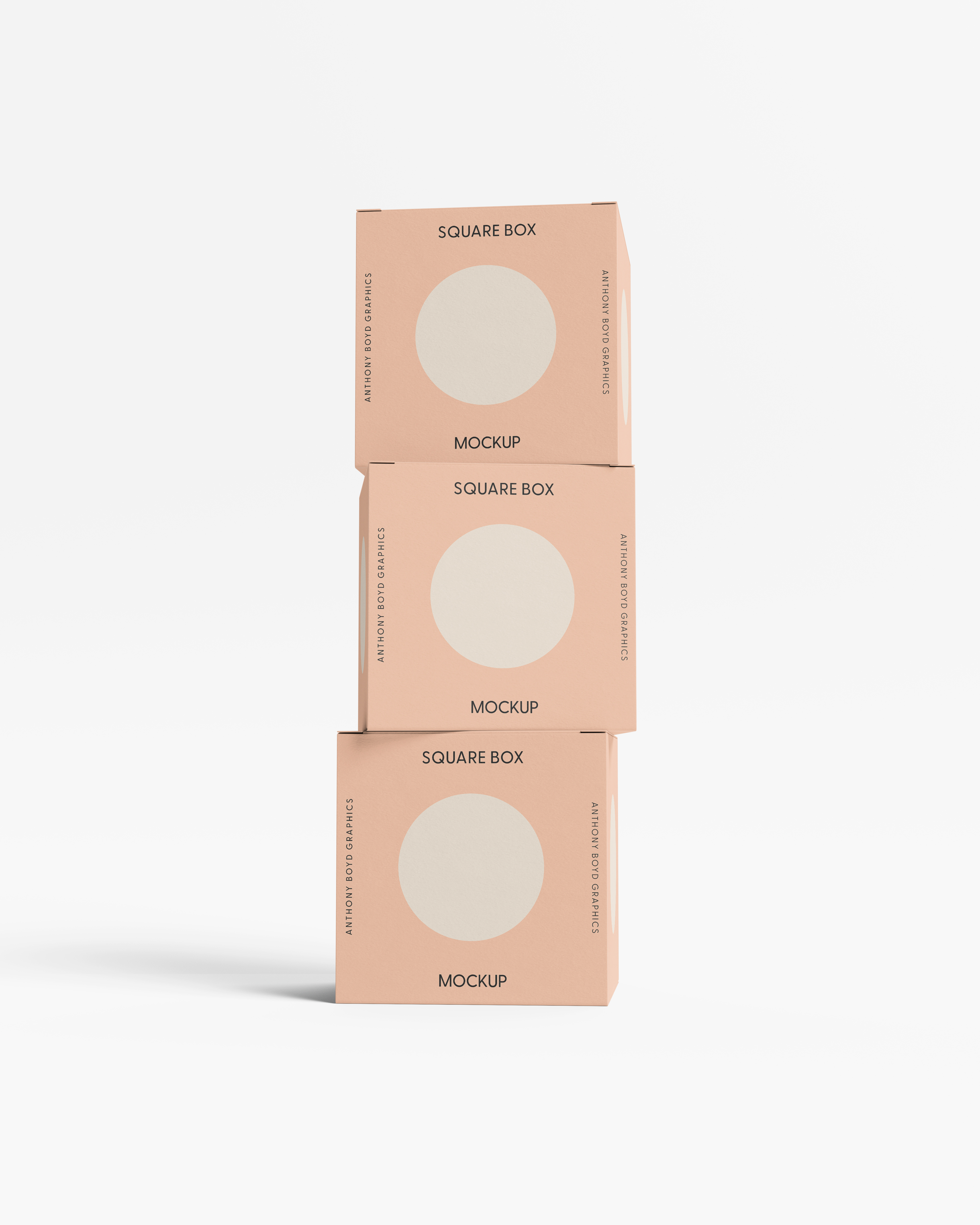 Stacked Square Boxes Mockup box branding download free freebie mockup packaging psd showcase square template