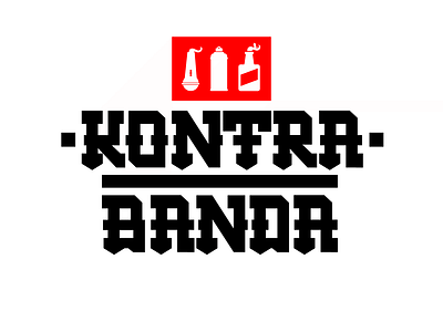 Kontra Banda Logotype art band bold branding concert crew dj graffiti graphic design hiphop lifestyle logo logotype music party rap rhyme street typography urban