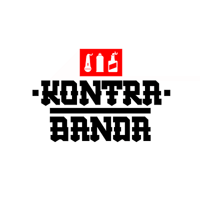 Kontra Banda Logotype art band bold branding concert crew dj graffiti graphic design hiphop lifestyle logo logotype music party rap rhyme street typography urban