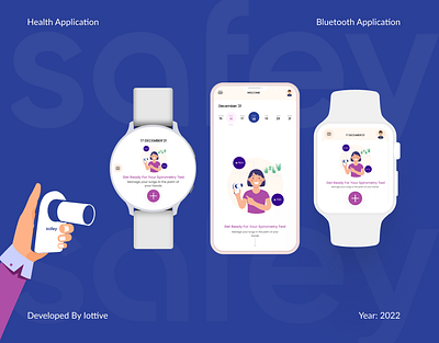 Safey App android app bluetooth branding companion design fitness health healthy hospital illustration ios app iot logo medkit mobile app smartwatch ui vector watch watchos